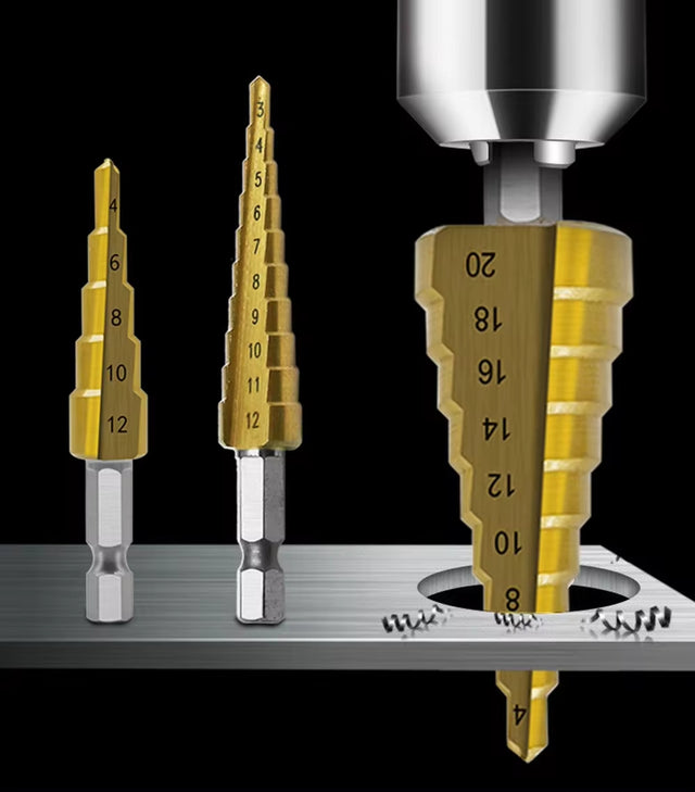 6-teiliges Stufenbohrer-Set