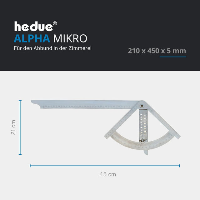 Anreissgerät Alphawinkel | Alpha Winkel für Zimmerer , Anreißwinkel & Präzisionswinkel , Zimmermann Werkzeug