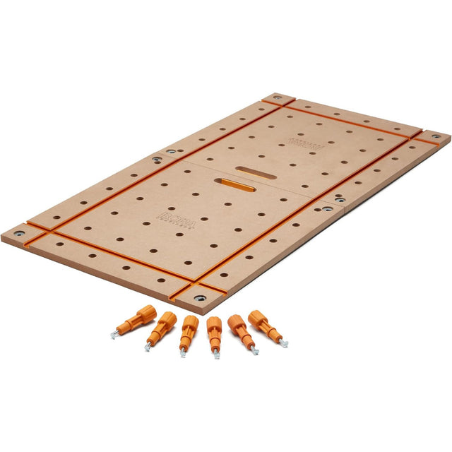 OX TOOLS - BORA Centipede 2 x 4ft T-Track Tabletop - 20mm Dog Holes | Arbeitsplatte