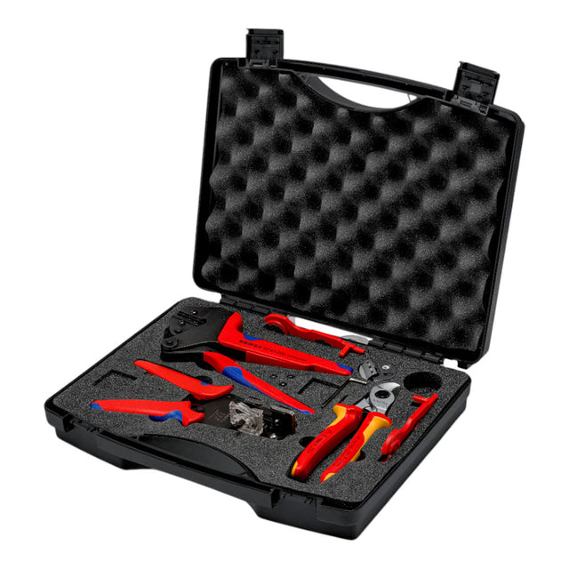 KNIPEX - Werkzeugkoffer für Photovoltaik für Solar- Steckverbinder MC4 (Multi-Contact) 7-teilig