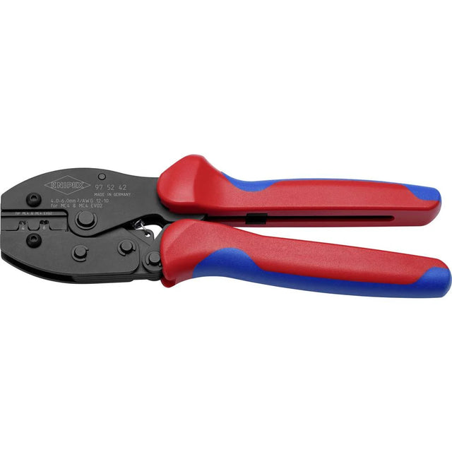 KNIPEX PreciForce® Crimpzange für MC4-/MC4 EVO 2-Steckverbinder für Photovoltaik Montage